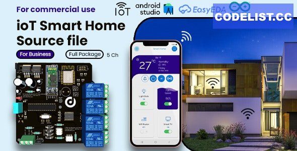 ioT Smart Home Automation Android App + Circuit + Gerber v3.0 » Premium Scripts, Plugins & Mobile
