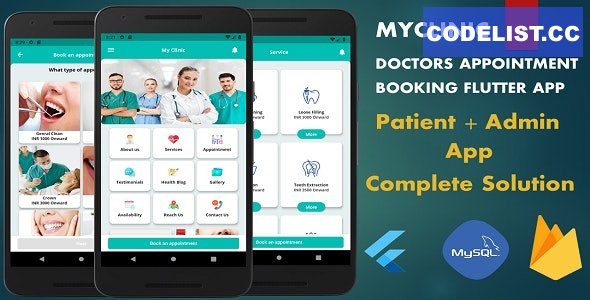 Myclinic v1.4.3 - Doctors Appointment Booking App (Admin + Patient) | Complete Solution | Flutter » Premium Scripts, Plugins & Mobile