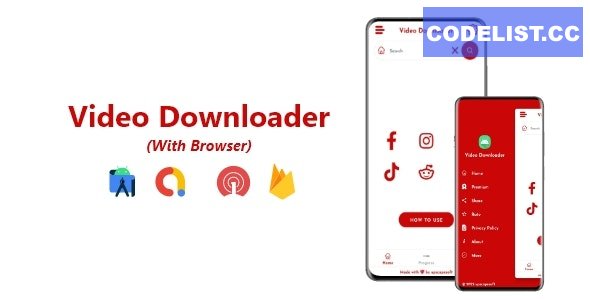 Video Downloader with Browser v1.0 - ADMOB, FIREBASE, ONESIGNAL » Premium Scripts, Plugins & Mobile