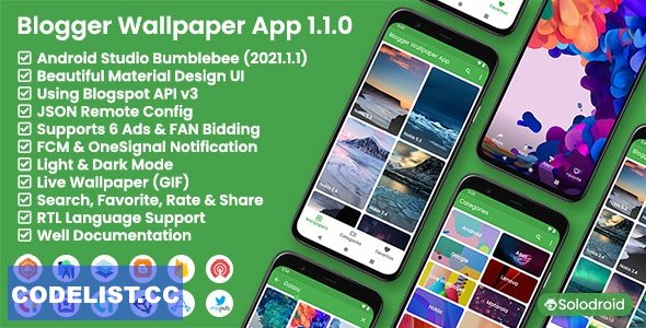 Blogger Wallpaper App v1.1.0 - Blogger API v3 » Premium Scripts, Plugins & Mobile