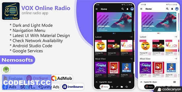 VOX Android Online Radio - 8 November 2022 » Premium Scripts, Plugins & Mobile