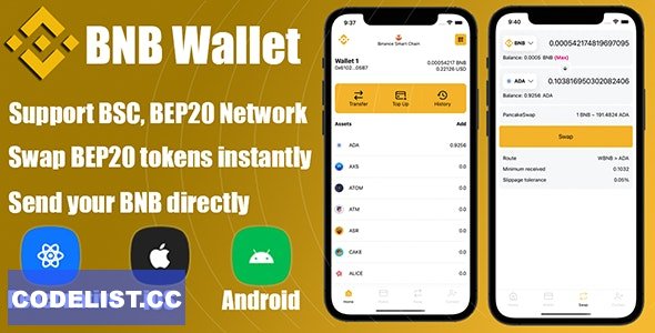 React Native - DeFi Crypto Wallet BNB, BEP20 » Premium Scripts, Plugins & Mobile