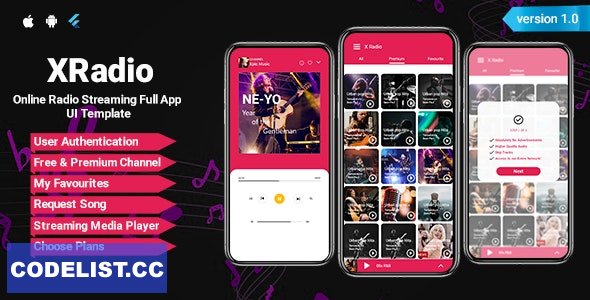 XRadio v1.0 - Online Radio Streaming Flutter App UI Kit &raquo; Premium Scripts, Plugins &amp; Mobile