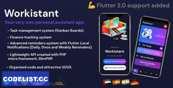 Workistant - Your very own personal assistant app. » Premium Scripts, Plugins & Mobile