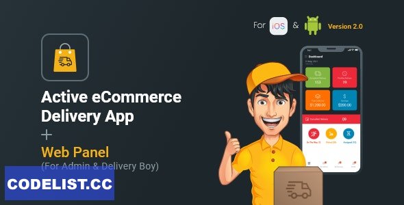Active eCommerce Delivery Boy Flutter App v3.7 » Premium Scripts, Plugins & Mobile