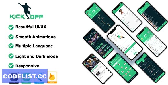 Kick-Off v1.0 - Multiple Languages ( LiveScore, Events, statistics,... ) Api Flutter Application » Premium Scripts, Plugins & Mobile