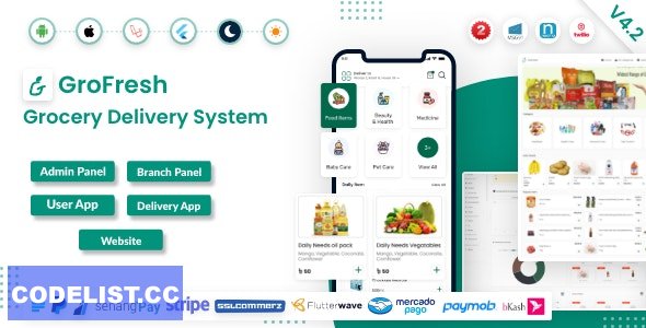 GroFresh v4.2 - (Grocery, Pharmacy, eCommerce, Store) App and Web with Laravel Admin Panel + Delivery App - nulled » Premium Scripts, Plugins & Mobile