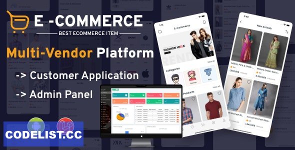 eCommerce v1.0 - Multi vendor ecommerce Android App with Admin panel » Premium Scripts, Plugins & Mobile