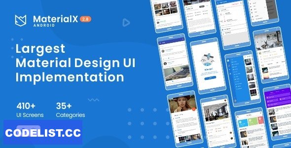 MaterialX v2.8.1 - Android Material Design UI » Premium Scripts, Plugins & Mobile