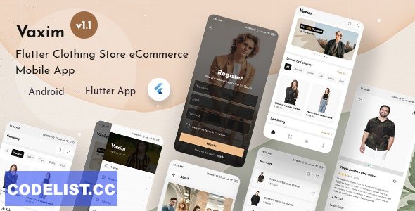 Vaxim v1.1 - Clothing Retail Online Shop Flutter App + Admin Dashboard » Premium Scripts, Plugins & Mobile