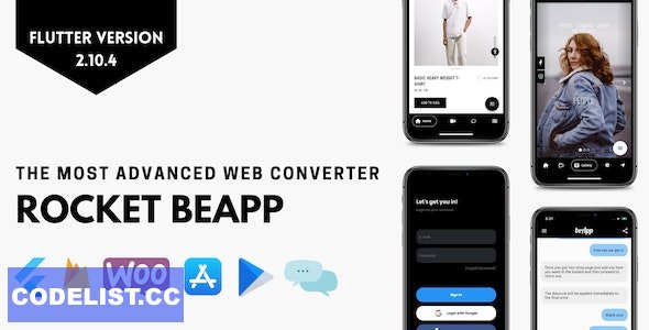 Rocket BeApp v2.1 - Flutter Web Converter &raquo; Premium Scripts, Plugins &amp; Mobile
