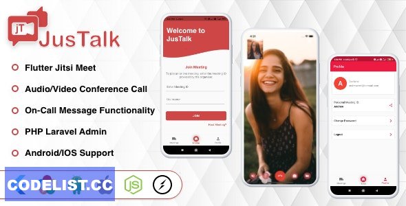 JusTalk v1.2.1 - Mobile+Web Video Conference for Live Class, Meeting, Webinar, Online Training » Premium Scripts, Plugins & Mobile