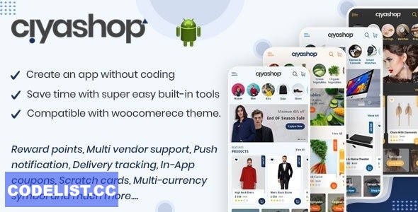 CiyaShop v5.9 - Native Android Application based on WooCommerce &raquo; Premium Scripts, Plugins &amp; Mobile