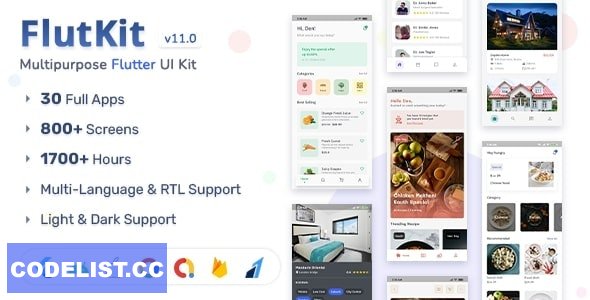 FlutKit v11.0 - Flutter UI Kit &raquo; Premium Scripts, Plugins &amp; Mobile