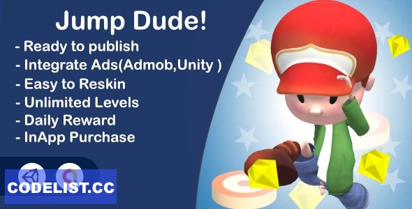 Jump Dude - Unity Complete Admob InApp Ultra Casual » Premium Scripts, Plugins & Mobile