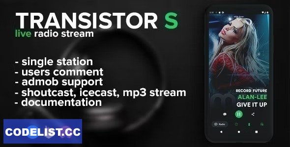 Transistor S v1.2.4 - live radio (android) » Premium Scripts, Plugins & Mobile