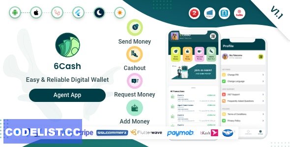 6Cash - Agent App v1.1 » Premium Scripts, Plugins & Mobile