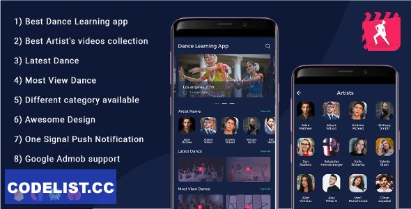 Android Dance App v2.1 - Video App (youtube channel + live streaming + m3u8 + Movies) » Premium Scripts, Plugins & Mobile