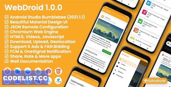 WebDroid v1.0.0 - Android WebView App &raquo; Premium Scripts, Plugins &amp; Mobile