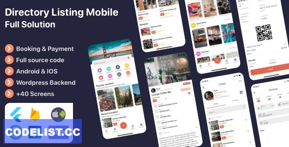 Listar FluxPro v1.1.7 - Flutter mobile directory listing & booking - Wordpress Backend » Premium Scripts, Plugins & Mobile