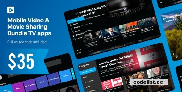 PlayTube TV v1.0 - Mobile Video & Movie Sharing TV Platforms Native Application » Premium Scripts, Plugins & Mobile
