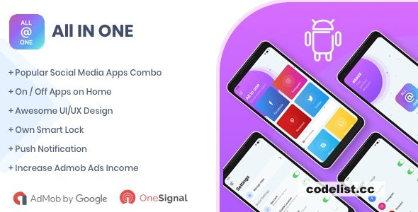 All in One Social Media Android Native App v1.5 » Premium Scripts, Plugins & Mobile