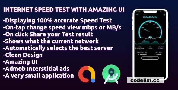 Internet Speed Test with amazing UI v1.9 » Premium Scripts, Plugins & Mobile