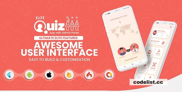 Elite Quiz v2.0.3 - Trivia Quiz - Quiz Game - Flutter Full App + Admin Panel » Premium Scripts, Plugins & Mobile