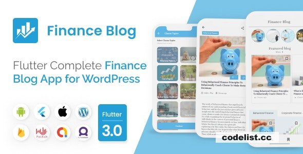 Mighty Finance v1.0 - Flutter 3.0 blog app for Finance with WordPress backend » Premium Scripts, Plugins & Mobile