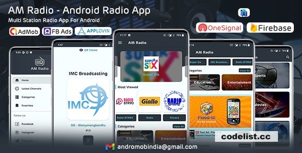 AM Radio v1.0 - Android Multiple Radio Channels App &raquo; Premium Scripts, Plugins &amp; Mobile