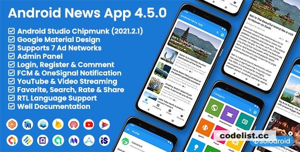 Android News App v4.5.0 » Premium Scripts, Plugins & Mobile