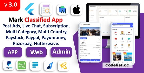 Mark Classified App v3.0 - Classified App - Multi Payment Gateways Integrated &raquo; Premium Scripts, Plugins &amp; Mobile