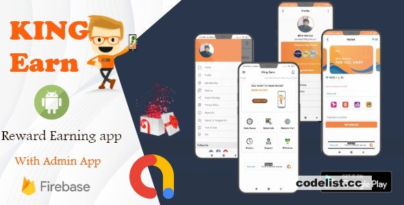 KingEarn v3.0 - Android Rewards Earning App With Admin App » Premium Scripts, Plugins & Mobile