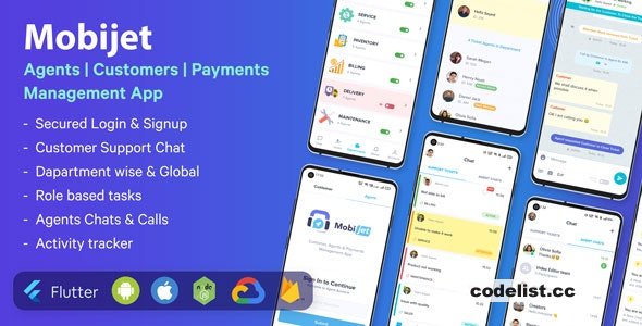 Mobijet v1.0 - Agents, Customers & Payments Management App | Android & iOS Flutter app » Premium Scripts, Plugins & Mobile