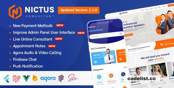 Nictus Consultation v1.1.5 - Complete online appointment booking solution with flutter mobile app & laravel » Premium Scripts, Plugins & Mobile