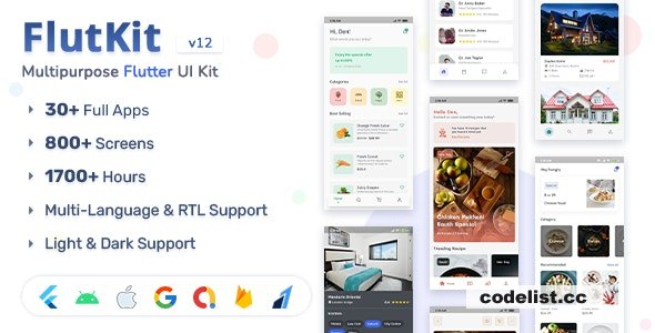 FlutKit v15.0 - Flutter UI Kit &raquo; Premium Scripts, Plugins &amp; Mobile
