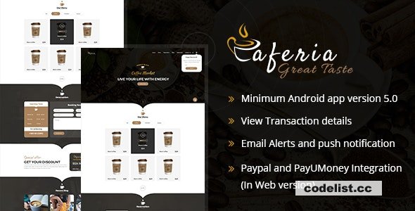 Caferia v1.4 - Restaurant Food Order and Delivery Web and Mobile App » Premium Scripts, Plugins & Mobile
