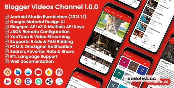 Blogger Videos Channel v1.0.0 - Blogger API v3 » Premium Scripts, Plugins & Mobile