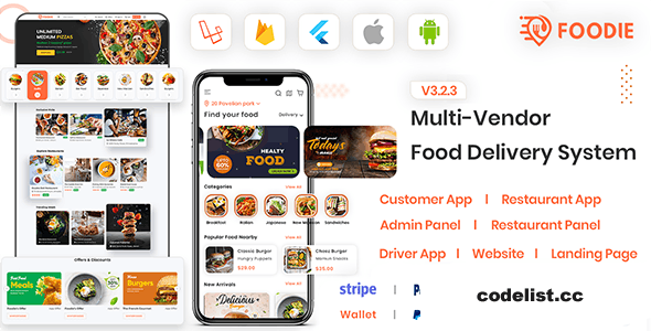 Foodie v3.2.3 - UberEats Clone - Food Delivery App - Multiple Restaurant Food Delivery Flutter App » Premium Scripts, Plugins & Mobile