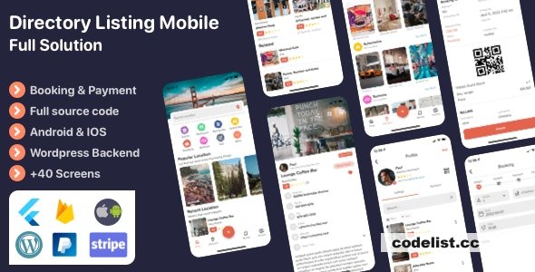 Listar FluxPro v1.2.4 - Flutter mobile directory listing &amp; booking - Wordpress Backend &raquo; Premium Scripts, Plugins &amp; Mobile
