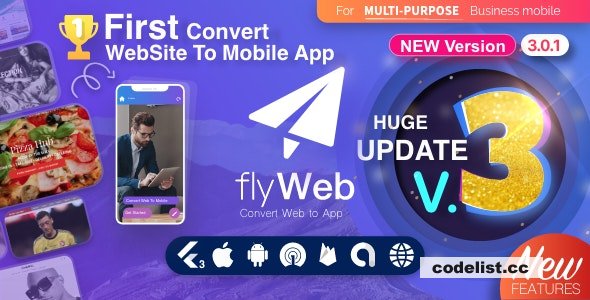FlyWeb v3.0.5 - Web to App Convertor Flutter + Admin Panel - nulled &raquo; Premium Scripts, Plugins &amp; Mobile