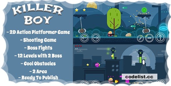 Killer Boy - 2D Action Platformer Mobile/Android Game (Unity Game + Admob) &raquo; Premium Scripts, Plugins &amp; Mobile