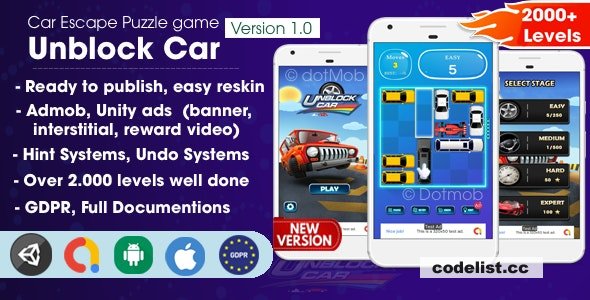 Unblock Car v1.0 - Unity Complete Project » Premium Scripts, Plugins & Mobile
