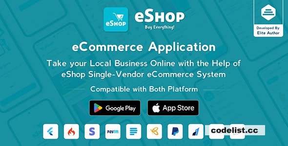 eShop v4.0.2 - eCommerce Single Vendor App | Shopping eCommerce App with Flutter - nulled » Premium Scripts, Plugins & Mobile