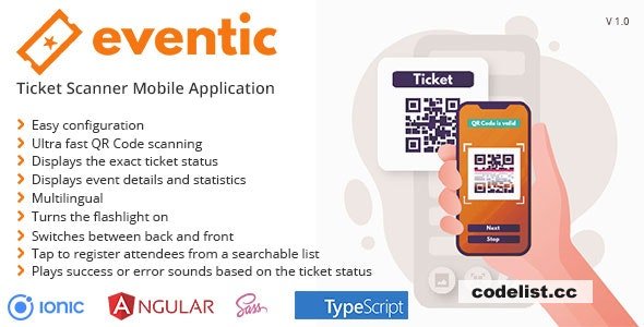 Eventic v1.0 - Ticket Scanner Mobile Application » Premium Scripts, Plugins & Mobile