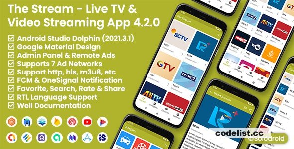 The Stream v4.2.0 - Live TV & Video Streaming App - nulled » Premium Scripts, Plugins & Mobile