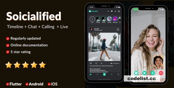 Timeline + Node.js socket Chat + Calling + Live - Social media sharing app - iOS,Android,Admin panel v1.3 » Premium Scripts, Plugins & Mobile