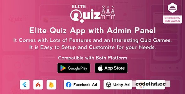 Elite Quiz v2.0.5 - Trivia Quiz | Quiz Game - Flutter Full App + Admin Panel - nulled » Premium Scripts, Plugins & Mobile