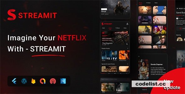 Streamit v5.0 - Movie, TV Show, Video Streaming Flutter App With WordPress Backend &raquo; Premium Scripts, Plugins &amp; Mobile