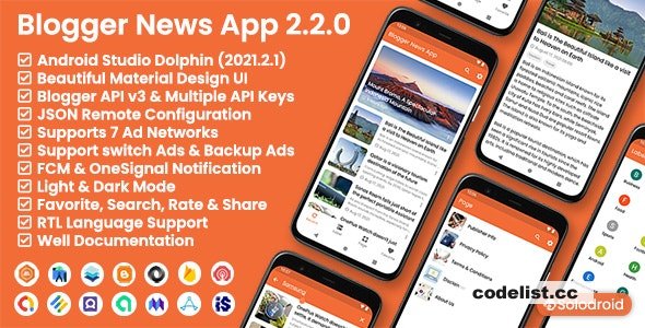 Blogger News App v2.2.0 - Blogger API v3 » Premium Scripts, Plugins & Mobile
